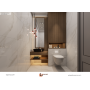 Marbelous White Gloss 60x120cm Marble Effect Porcelain Tile