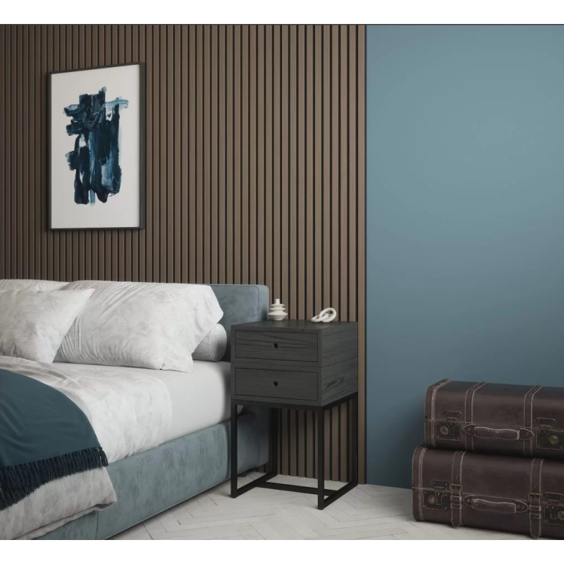 Chestnut Acoustic Slatted Wall Panel 600x2400mm