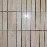 Light honed/filled & polished travertine mosaic