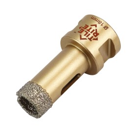 18mm M14 Gold-Brazed Dry Diamond Drill Bit 18mm M14 Gold-Brazed Dry Diamond Drill Bit