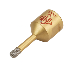 10mm M14 Gold-Brazed Dry Diamond Drill Bit