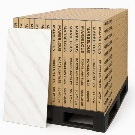 Marbelous 60x120 Gloss Porcelain Tiles – Full Pallet (33 Boxes / 47.52m²)
