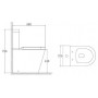 Tailored Ferrara Plus Rimless Short Projection Comfort Height WC with Soft Close Seat