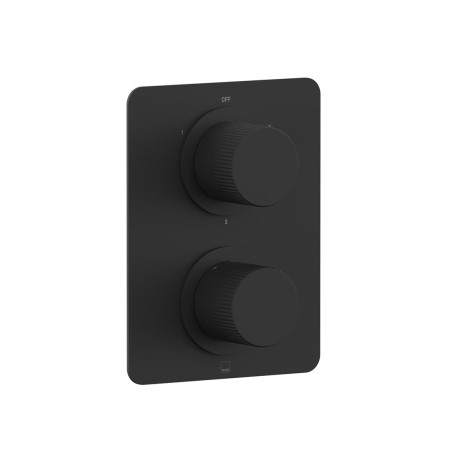 Safari Concealed 3 Outlet Thermostatic DX Shower Valve – Matt Black