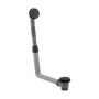 Round Clic-Clac Bath Waste & Overflow with Removable Hair Catcher – Matt Black