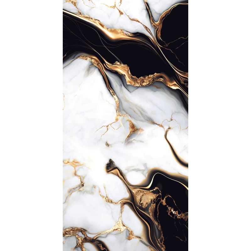 Ebilon Black 60x120 cm High Gloss Porcelain Tiles