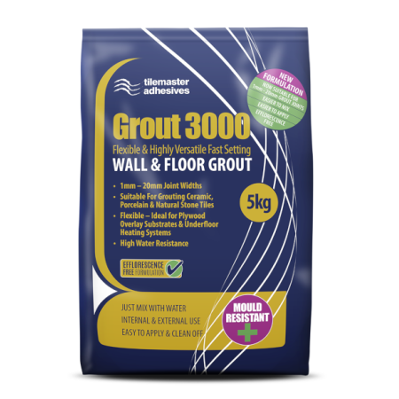Grout 3000 – Flexible Wall & Floor Grout 5kg – Beige