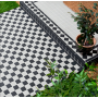 Victorian White & Black Chequer Mosaic Tile 291x291mm – Porcelain – Matt Finish