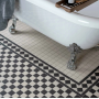 Victorian White & Black Border Tile 264x118mm – Porcelain – Matt Finish