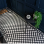 Victorian White & Black Border Tile 264x118mm – Porcelain – Matt Finish