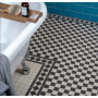 Victorian White & Black Border Tile 264x118mm – Porcelain – Matt Finish