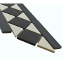 Victorian White & Black Border Tile 264x118mm – Porcelain – Matt Finish