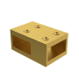 TI8 Brushed Brass Wetroom Panel T-Piece Connector