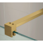 Brushed Brass 1000×1950×8mm Wetroom Panel – Shower Screen for Walk-In Enclosures