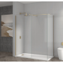 Brushed Brass 1000×1950×8mm Wetroom Panel – Shower Screen for Walk-In Enclosures