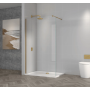 Brushed Brass 1000×1950×8mm Wetroom Panel – Shower Screen for Walk-In Enclosures