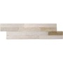 Oyster Beige Tile Split Face - 3D Effect 100x360