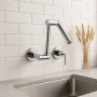 Luzern Wall-Mounted Chrome Folding Mixer Tap – Kitchen & Bathroom