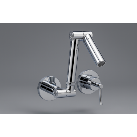 Luzern Wall-Mounted Chrome Folding Mixer Tap – Kitchen & Bathroom