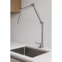 Luzern Chrome Folding Kitchen Mixer Tap