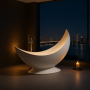 Freestanding Polystone Bath – Moon (Large, 2000×767×1450 mm, Matte Finish)
