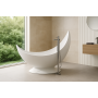 Freestanding Polystone Bath - Moon (Regular/Matt)