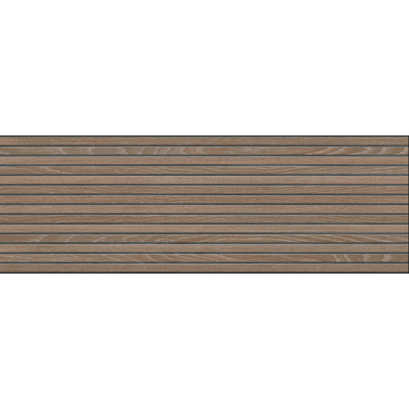 Woodgrain Roble Decor 40×120 – White-Body Slat Effect Wall Tile