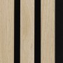 Natural Oak Acoustic Slatted Wall Panel 600x2400mm