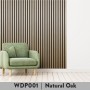 Natural Oak Acoustic Slatted Wall Panel 600x2400mm