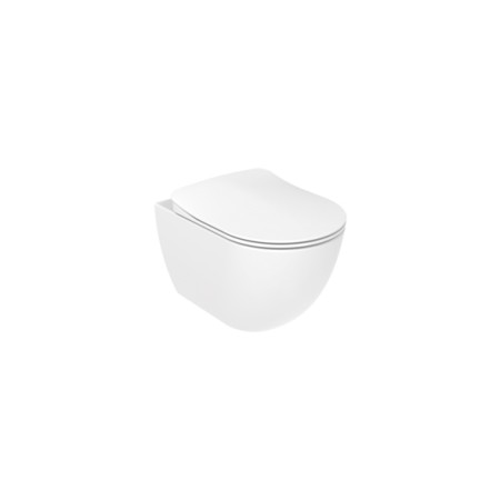 Creavit Free Rimless Wall Hung White + Soft Close Seat