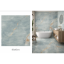 Crystal Aqua Marble Effect Porcelain Tile – 60×60 cm