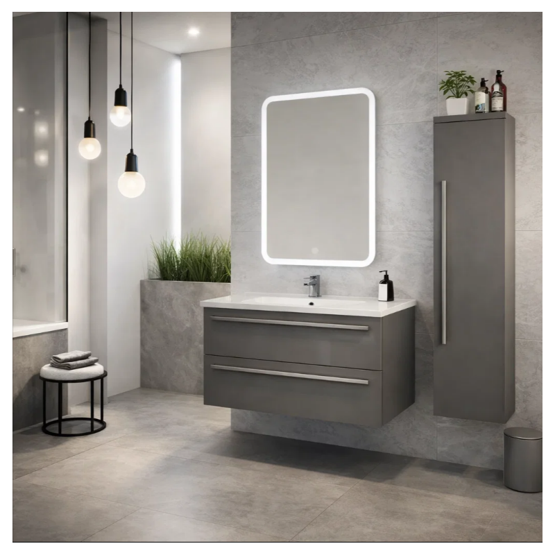 Alder Rectangular LED Bathroom Mirror – 500 × 700 mm (AL5070)