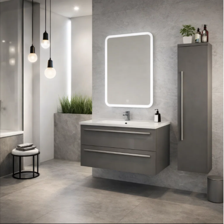 Alder Rectangular LED Bathroom Mirror – 500 × 700 mm (AL5070)