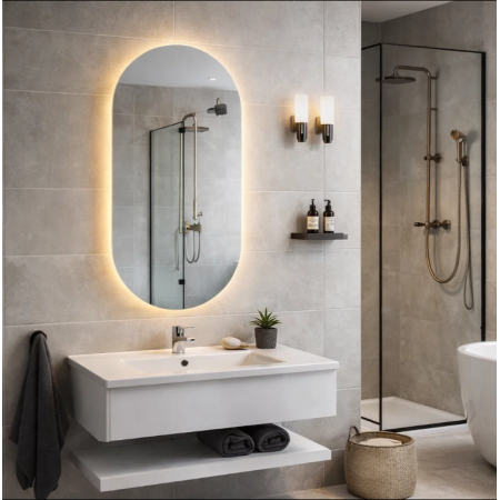 Lola Oval LED Bathroom Mirror – 500 × 900 mm (LO5090)
