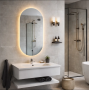 Lola Oval LED Bathroom Mirror – 500 × 900 mm (LO5090)