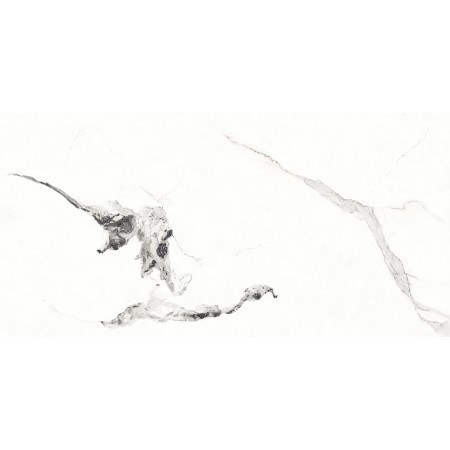 Thunder Statuario Porcelain Tile 600 × 1200mm – Glossy Finish