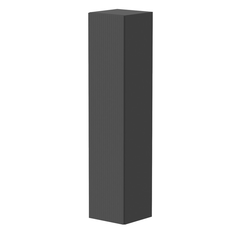 Knole Fluted Tall Wall Unit 350mm – Matt Graphite