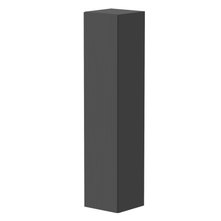 Knole Fluted Tall Wall Unit 350mm – Matt Graphite