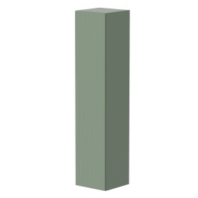 Knole Fluted Tall Wall Unit with Door – Sage Green
