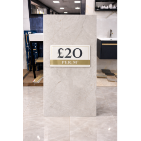 Silver Dune Porcelain Tile – 60x120 cm – Gloss Finish