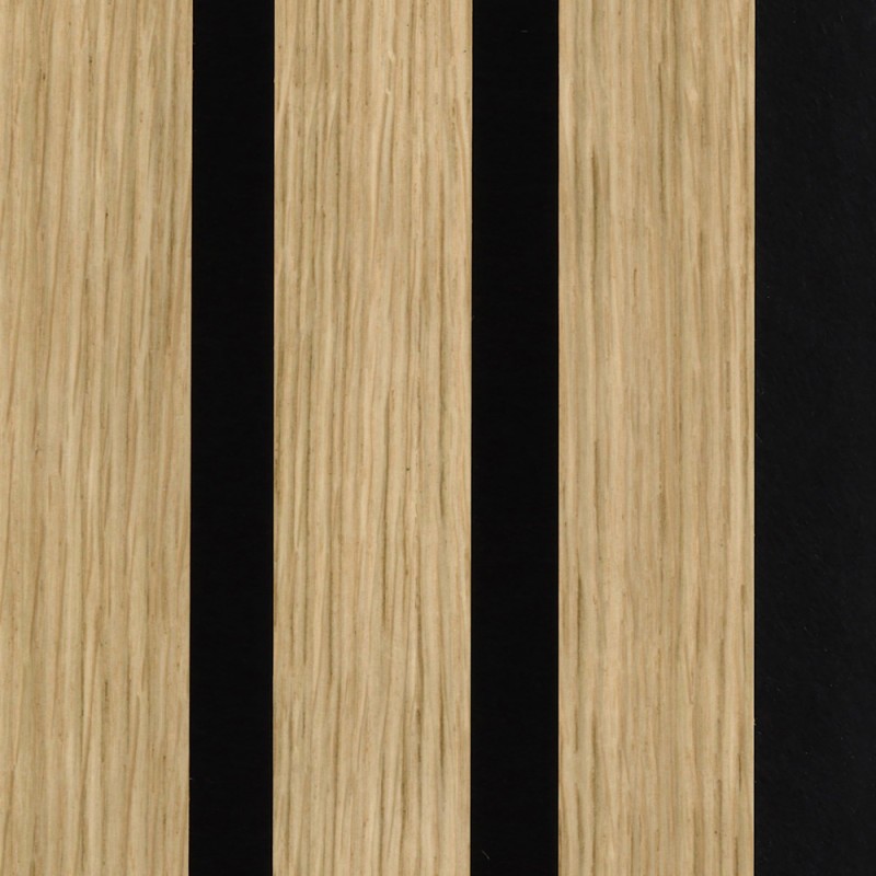 Medium Oak Acoustic Slatted Wall Panel 600x2400mm