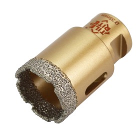 35mm M14 Gold Brazed Diamond Drill Bit