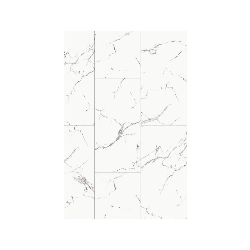 SPC Click Vinyl Floor Calcutta Marble Tiles Gloss 6.5mm 30x60cm
