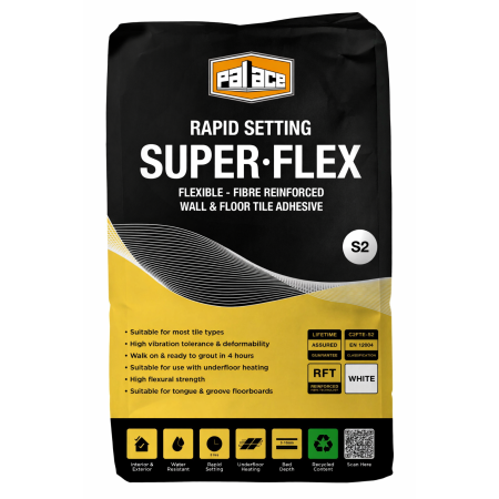 Palace White Single Part Super Flex S2 White Adhesive 20kg