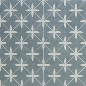 Lisbon Star Azul Patterned Ceramic Tile – 45x45cm