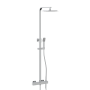 Elliot Chrome Square Rigid Riser Thermostatic Shower Set – Complete EasyKit