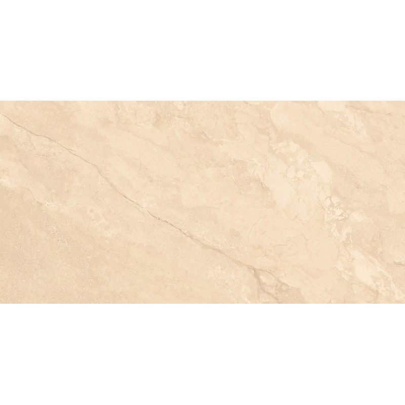 Callas Beige Polished Marble Effect Tile 60x120cm Porcelain Wall & Floor Tile