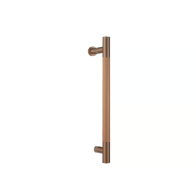 Optix 10 Knurled Shower Door Handle – Brushed Bronze