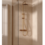 Central Multifunction Thermostatic Shower – Brushed Bronze
