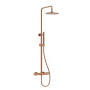 Central Multifunction Thermostatic Shower – Brushed Bronze